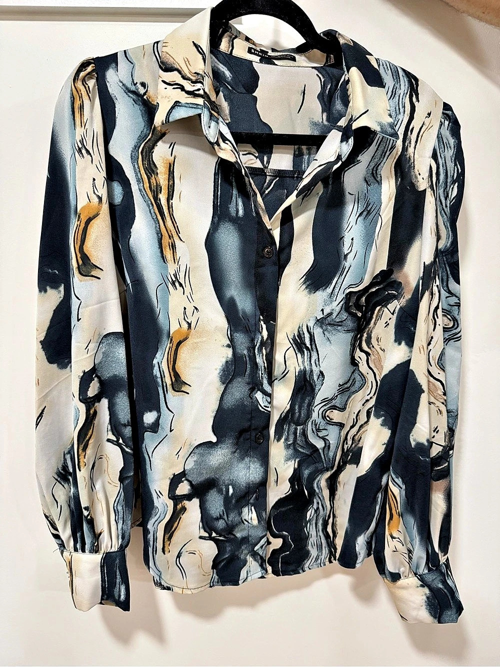 Abstract Button Down Shirt